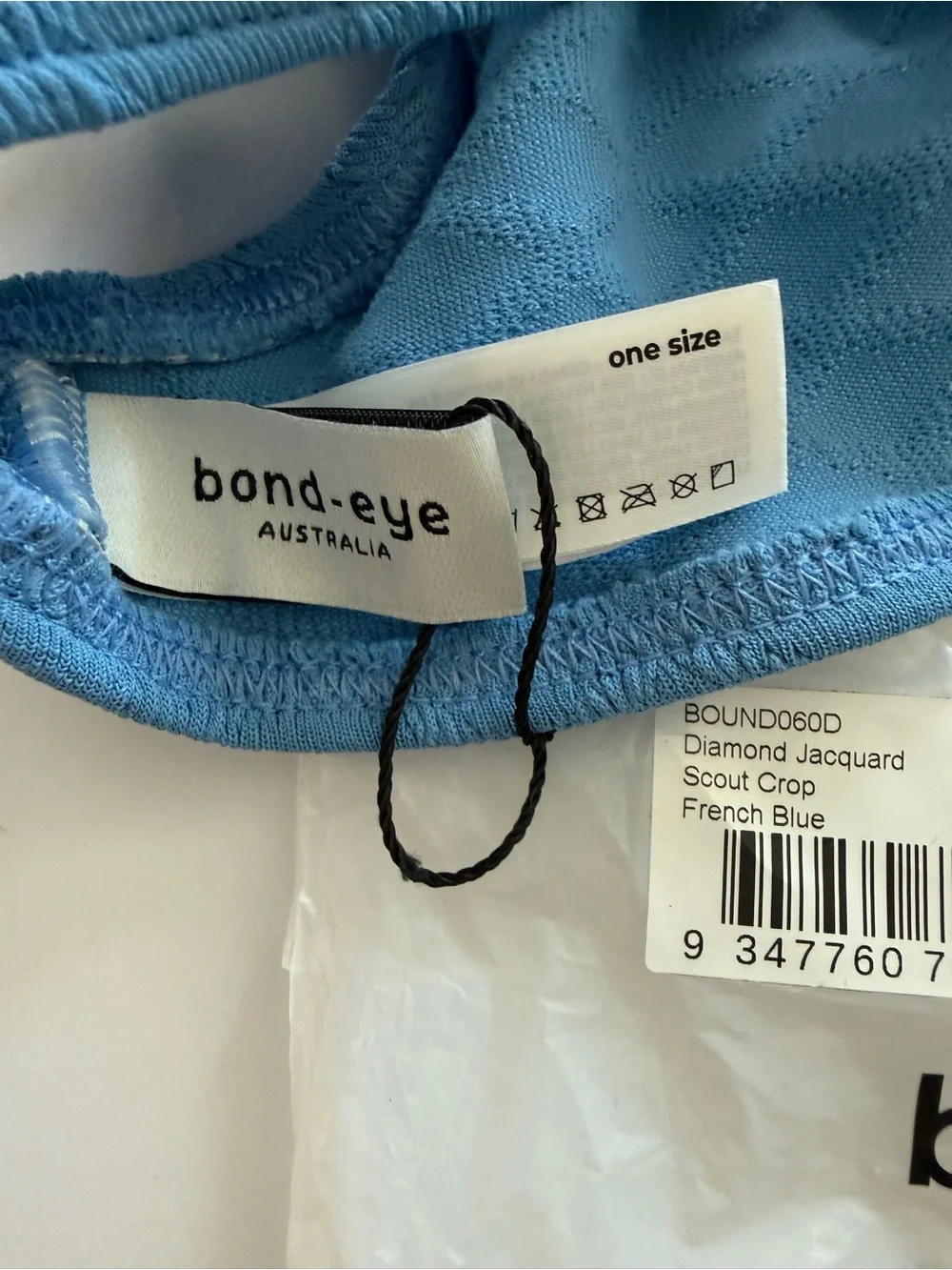 Bond eye Diamond Jacquard Scout Crop French Blue